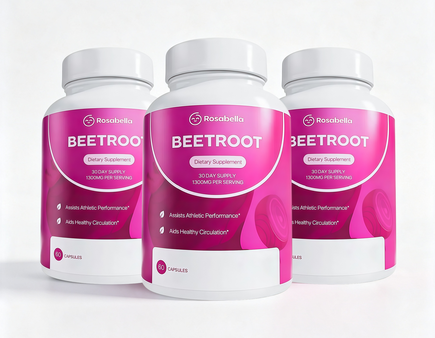 Rosabella Organic Beet Root Capsules – Non-GMO Beet Root Powder for Daily Wellness